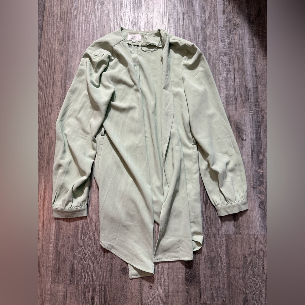 Have Cozy Green Cardigan Sweater lightweight casual